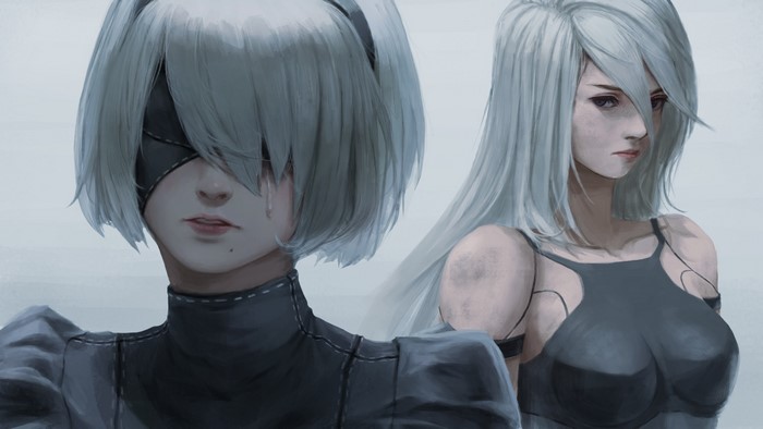 2B and A2 from NieR: Automata