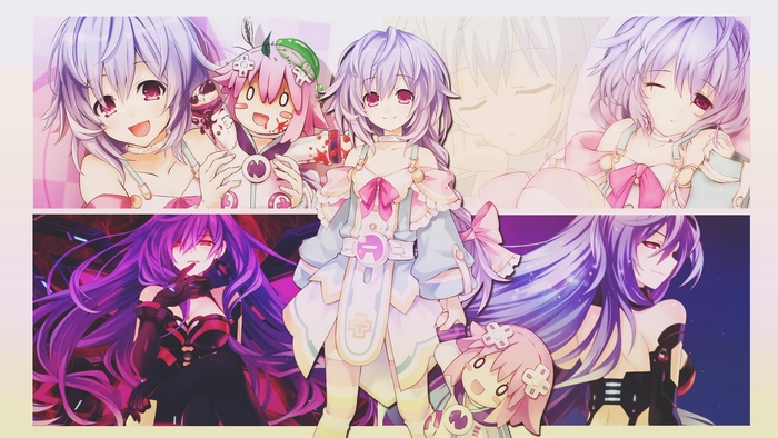 Neptune and Nepgear from Hyperdimension Neptunia