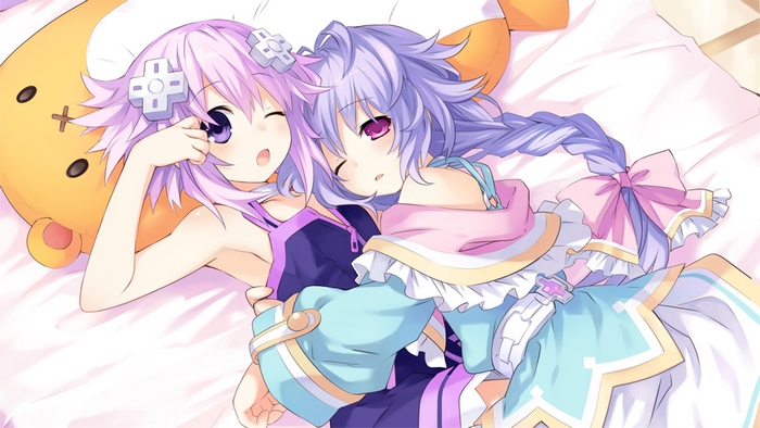 Neptune and Nepgear from Hyperdimension Neptunia