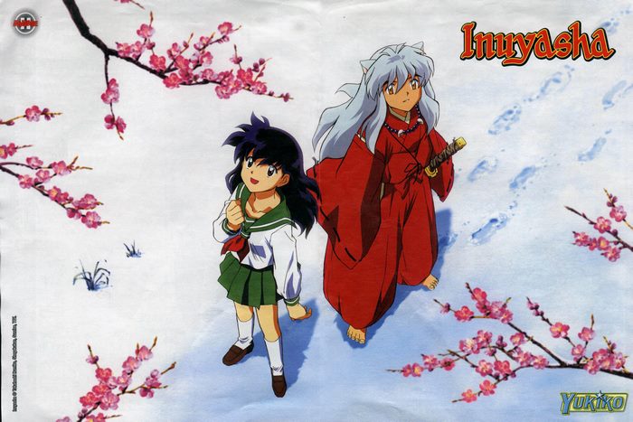 Kagome and Inuyasha from Inuyasha in snow