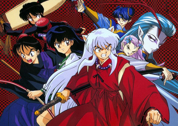 Inuyasha and friends from InuYasha