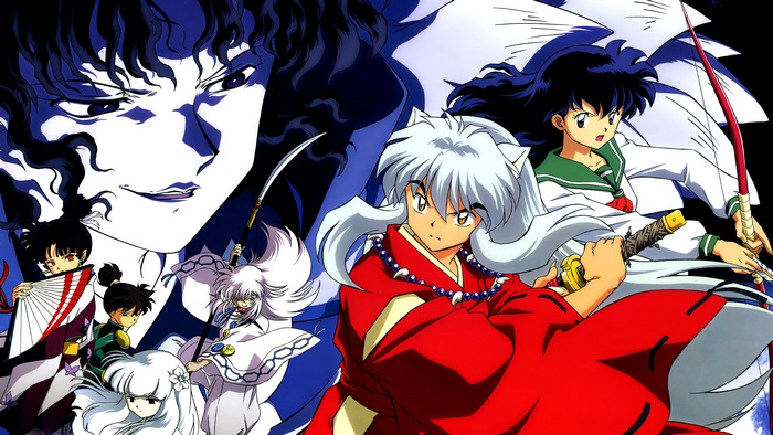 Inuyasha characters in anime style