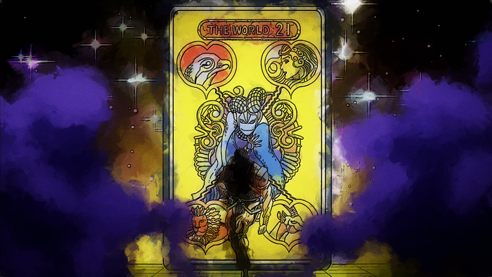 The World Tarot Card from JoJo's Bizarre Adventure