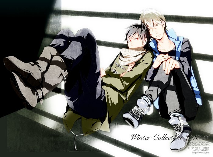 Izaya Orihara and Shizuo Heiwajima from Durarara!!