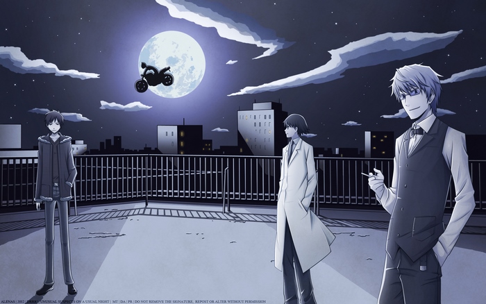 Izaya Orihara on a Rooftop