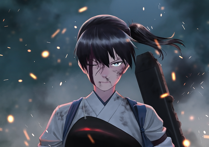 Kaga from Kancolle in battle