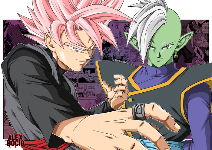Goku Black and Zamasu from Dragon Ball
