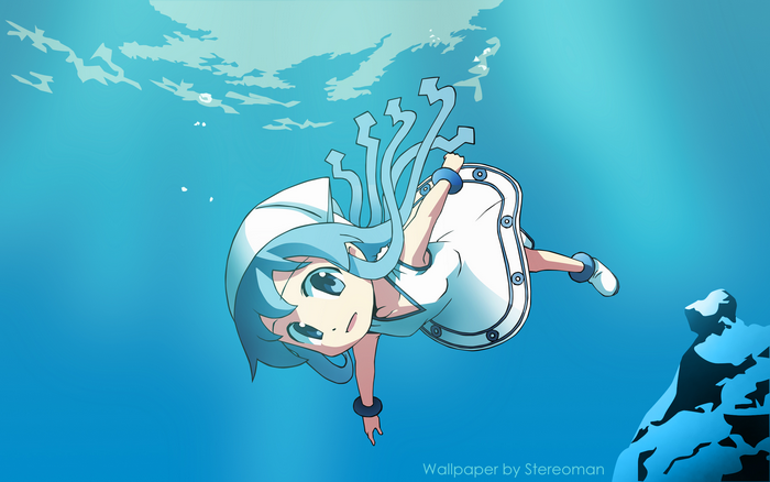 Ika Musume underwater