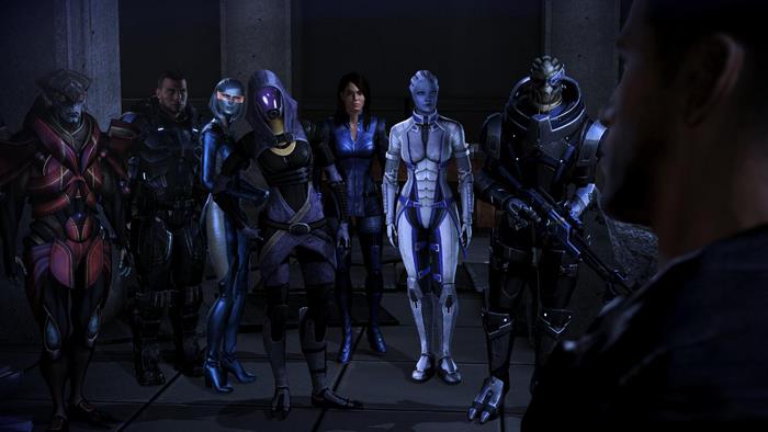 Mass Effect 2 characters gathered