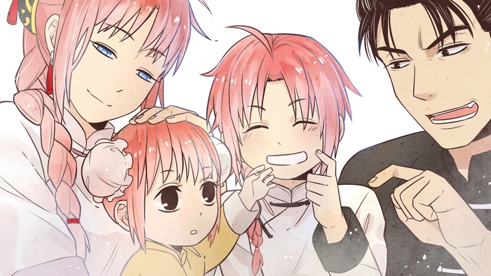 Kagura and family from Gintama