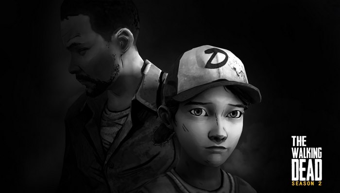 Clementine and Lee from The Walking Dead: Season 2