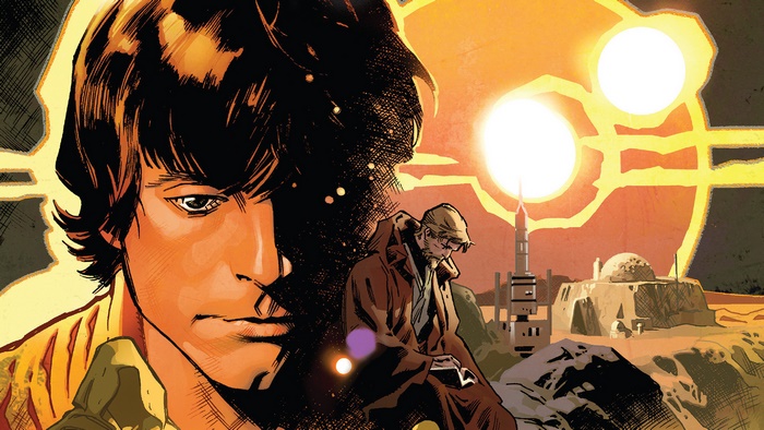 Luke Skywalker and Obi-Wan Kenobi on Tatooine