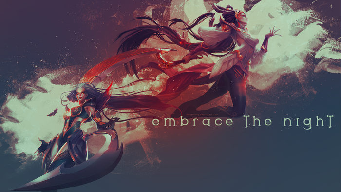 Diana and another champion from League of Legends