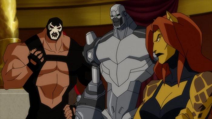 Bane, Metallo, and Cheetah from DC Comics