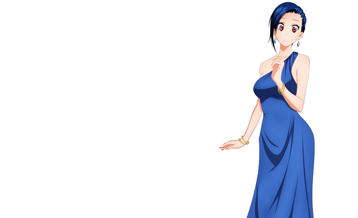 Seishirou Tsugumi in a blue dress