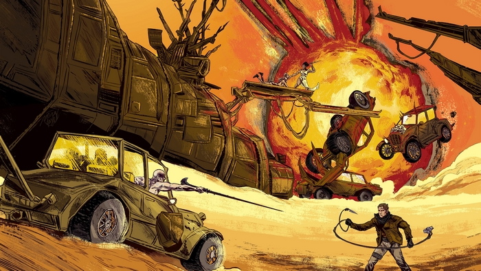 Max Rockatansky in a desert battle
