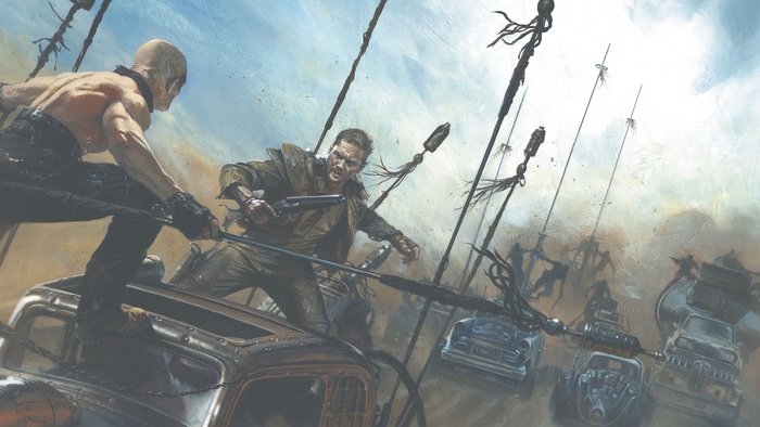 Max Rockatansky in a Mad Max chase scene