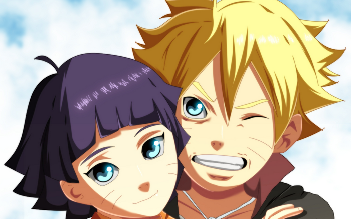 Himawari Uzumaki and Boruto Uzumaki from Naruto