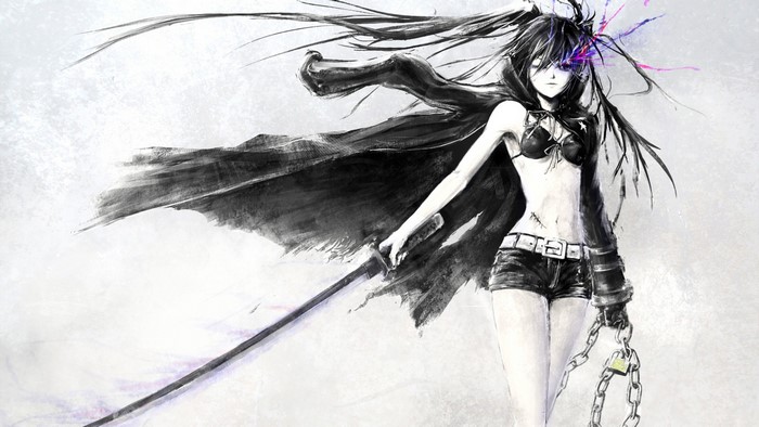 Black Rock Shooter with Sword and Chains