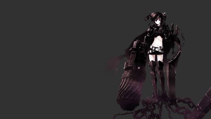 Insane Black Rock Shooter with large cannon