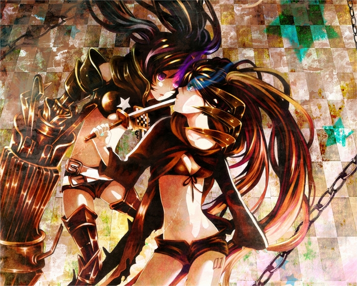 Black Rock Shooter and Insane Black Rock Shooter