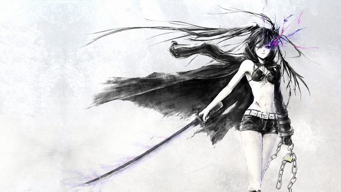 Black Rock Shooter with Sword and Chain