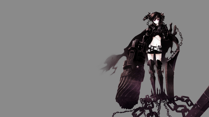 Insane Black Rock Shooter with large cannon