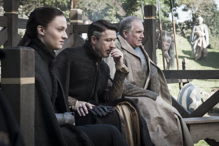 Petyr Baelish and two women sitting