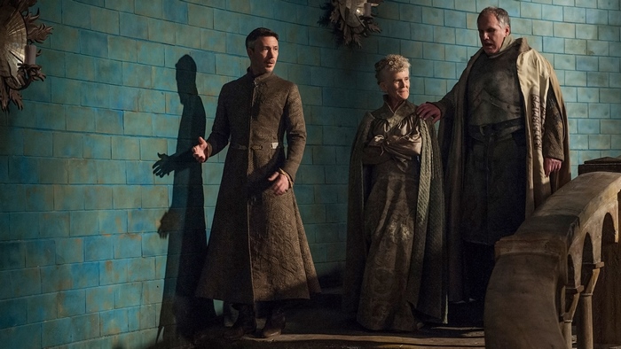 Petyr Baelish and two others in a room