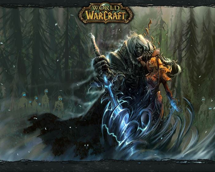 Arthas and Sylvanas from World of Warcraft