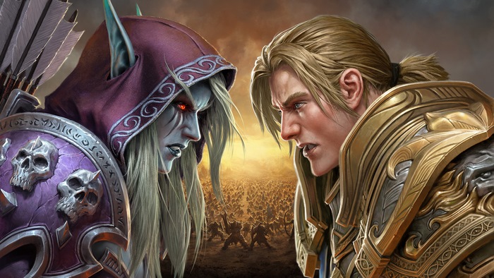 Sylvanas Windrunner and Anduin Wrynn from World of Warcraft