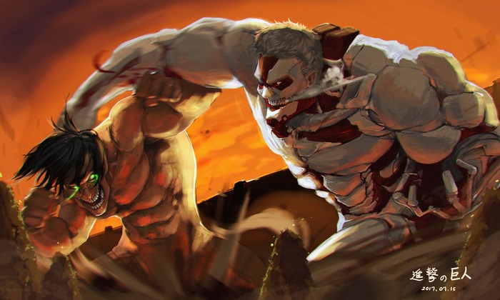 Attack on Titan: Armored Titan vs. Eren Yeager