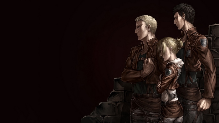 Reiner Braun and comrades from Attack on Titan