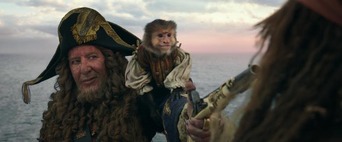 Hector Barbossa and monkey from Pirates of the Caribbean