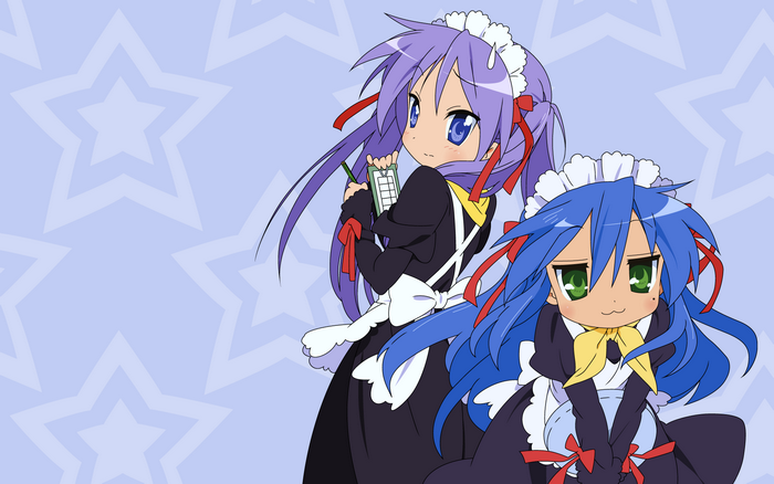 Kagami Hiiragi and Konata Izumi from Lucky Star