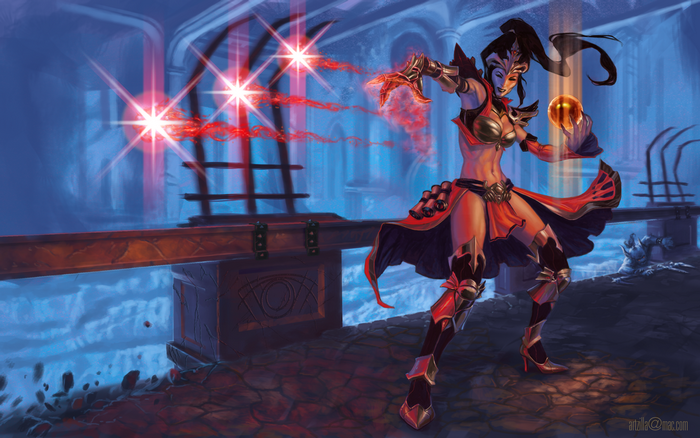 Wizard from Diablo III casting spells