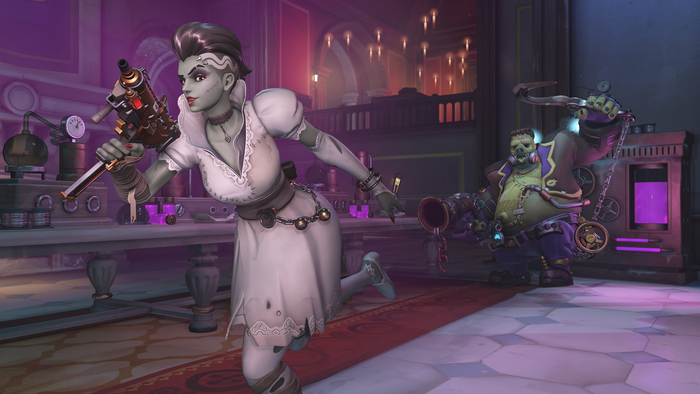 Bride of Frankenstein and Frankenstein's Monster from Overwatch