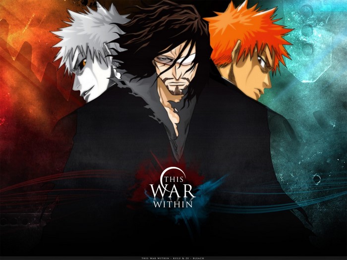 Ichigo, Zangetsu, and Yhwach from Bleach