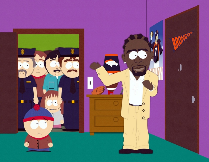 Stan Marsh and Terrell Davis in South Park