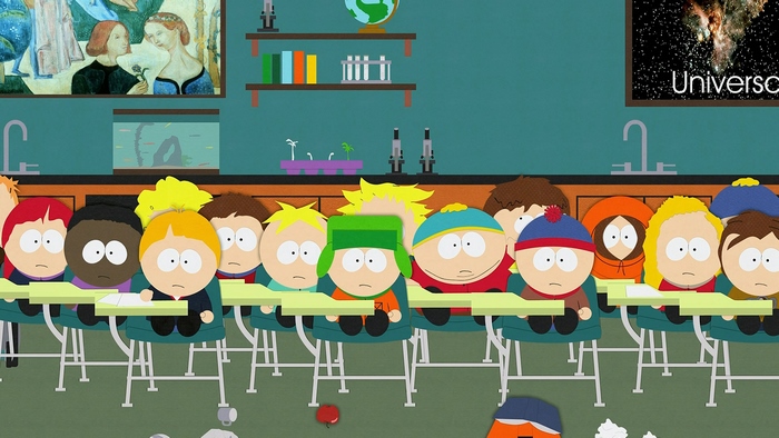 South Park students in a classroom