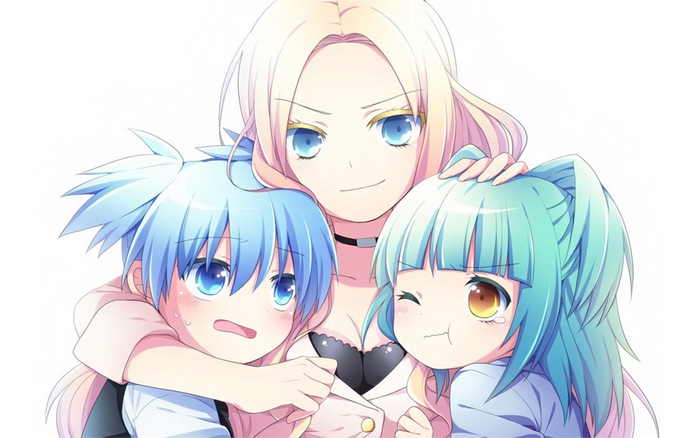 Nagisa Shiota and two girls