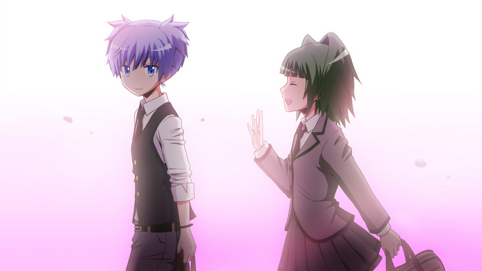 Nagisa Shiota and Kaede Kayano from Assassination Classroom