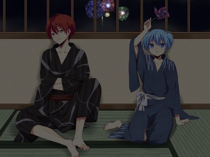 Karma Akabane and Nagisa Shiota from Assassination Classroom