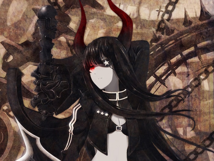 Black Rock Shooter from Black Gold Saw