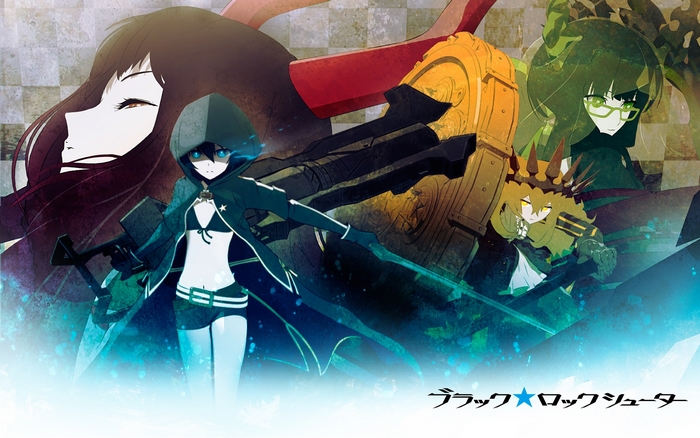 Black Rock Shooter characters with Black Gold Saw