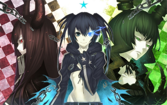 Black Rock Shooter and Gold Saw