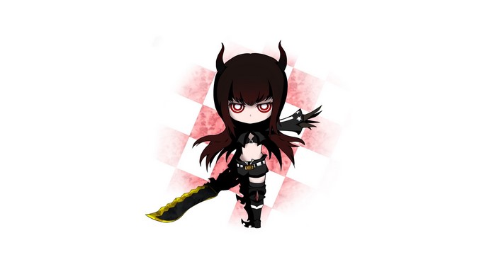 Chibi Black Gold Saw with Sword