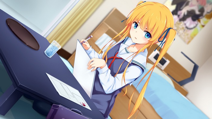 Eriri Spencer Sawamura drawing at a desk