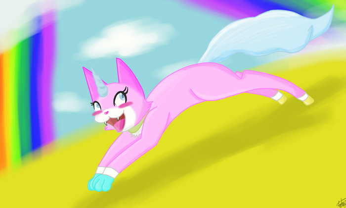 Unikitty from The Lego Movie running