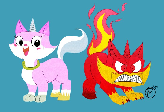 Unikitty and Angry Unikitty